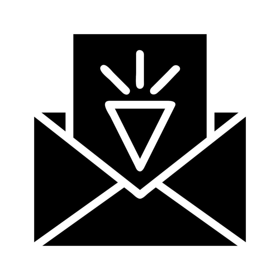 Invitation letter icon. Concept of receiving important message or notification. vector