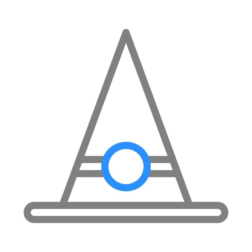 Witch hat icon. Concept of Halloween, magic, and fantasy. vector