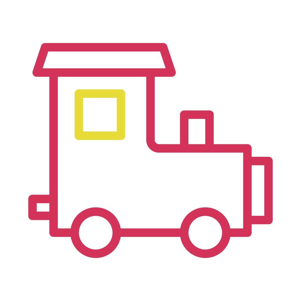 Toy train icon. Concept of childhood, play, and fun. vector