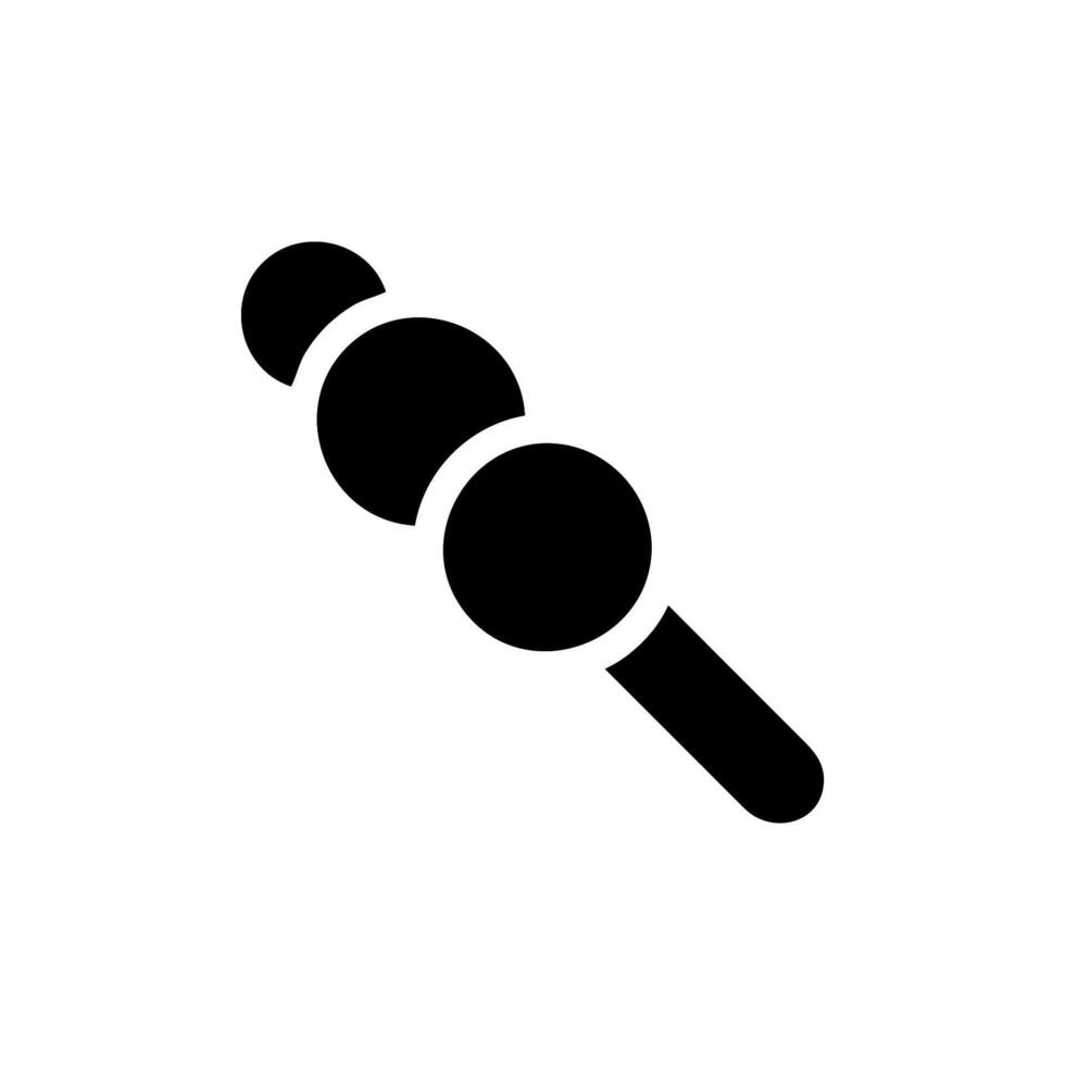 Dango, Japanese sweet dumpling on a stick. Concept of traditional Japanese food and culture. vector