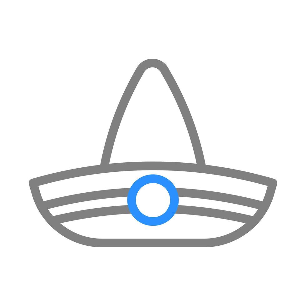 Sombrero hat icon. Concept of Mexican culture, tradition, and celebration. vector