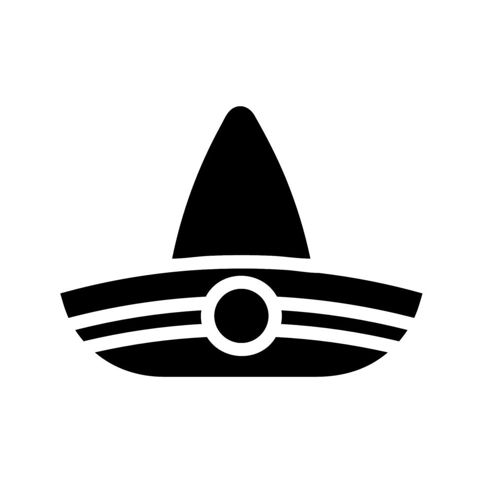 Mexican sombrero hat icon. Concept of Mexican culture and tradition. vector