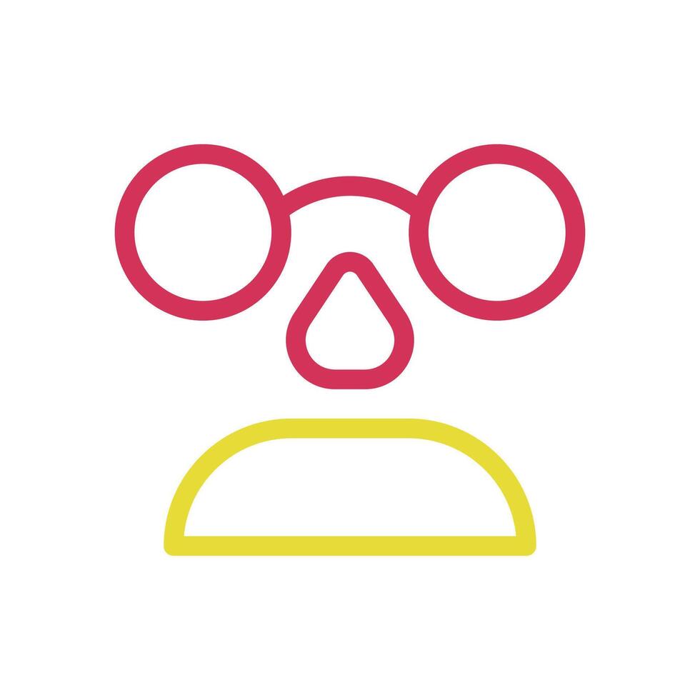 Funny face mask icon. Concept of humor, disguise, and entertainment. vector