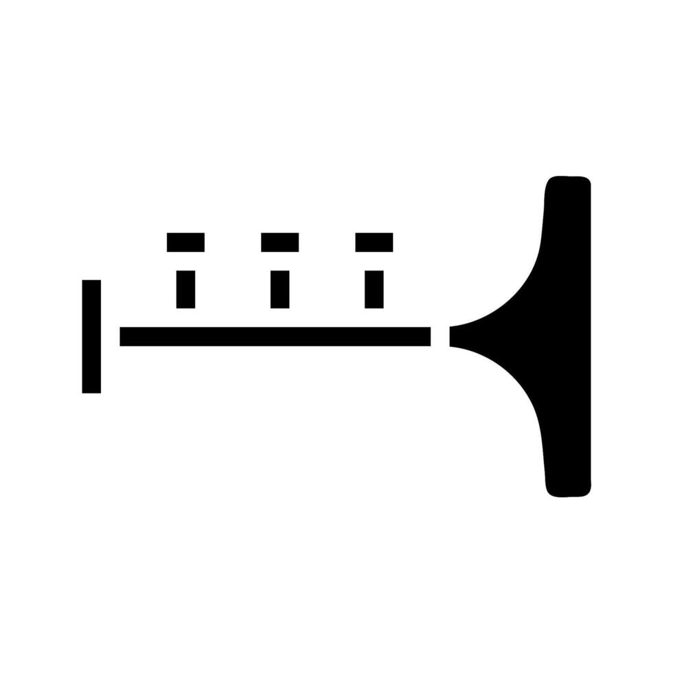 Trumpet icon. Concept of music, jazz, and classical orchestra. vector