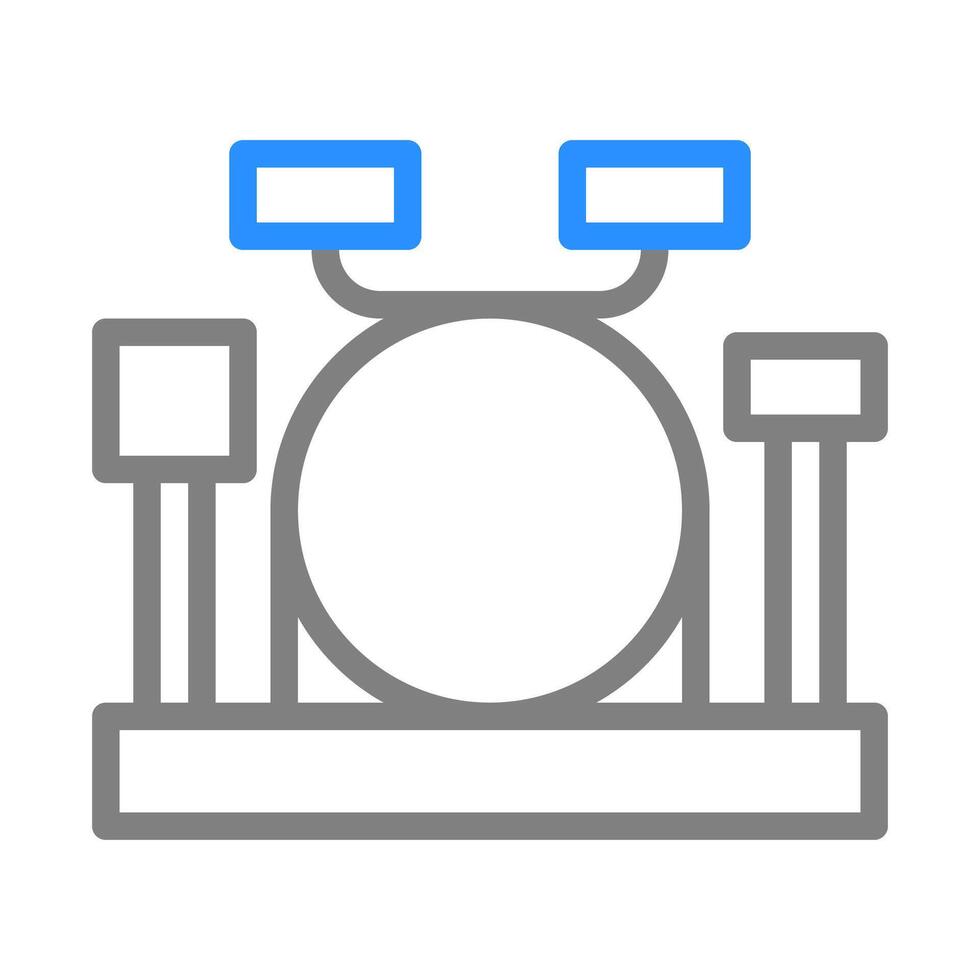 Drum set icon. Concept of music, performance, and entertainment. vector