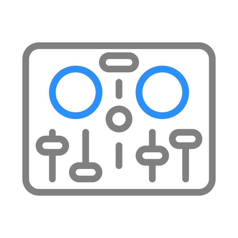 DJ mixer icon. Concept of music, party, and entertainment. vector