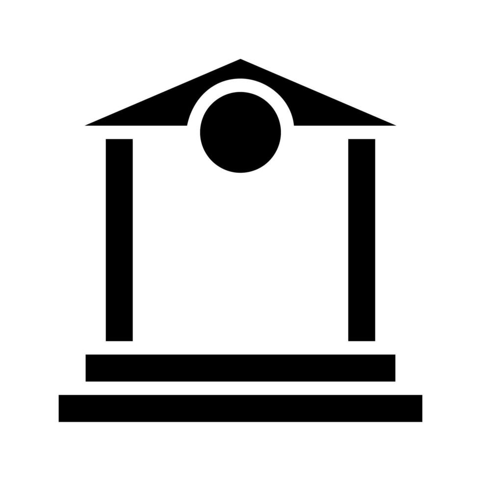 Bank building icon. Concept of finance, banking, and investment. vector