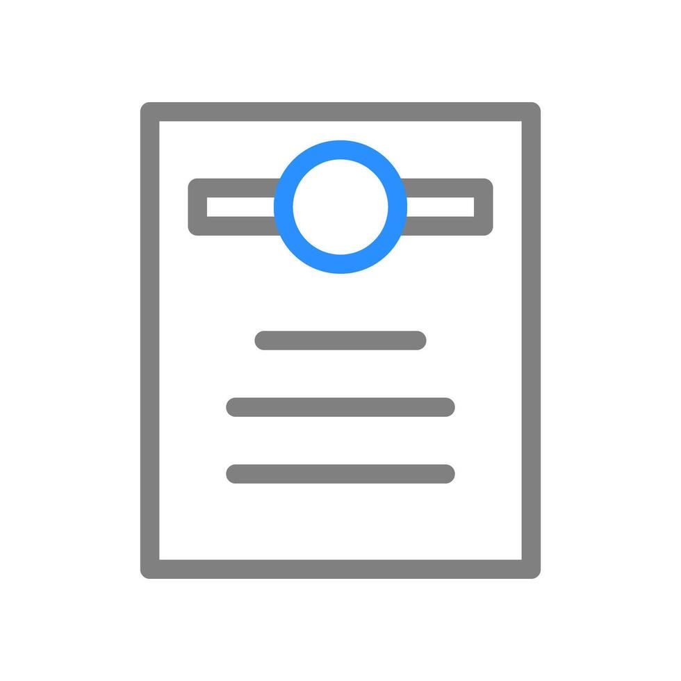 Certificate icon. Concept of achievement, award, and success. vector