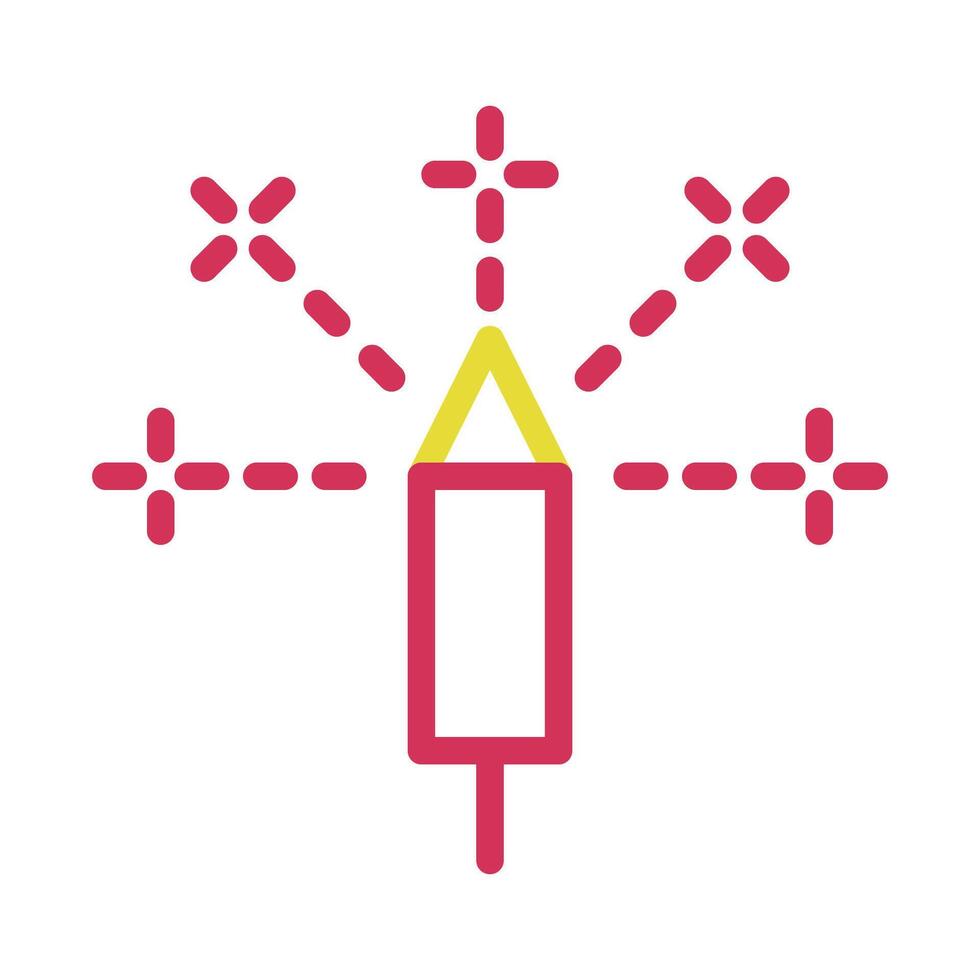 Firework rocket icon. Concept of celebration, party, and fun. vector