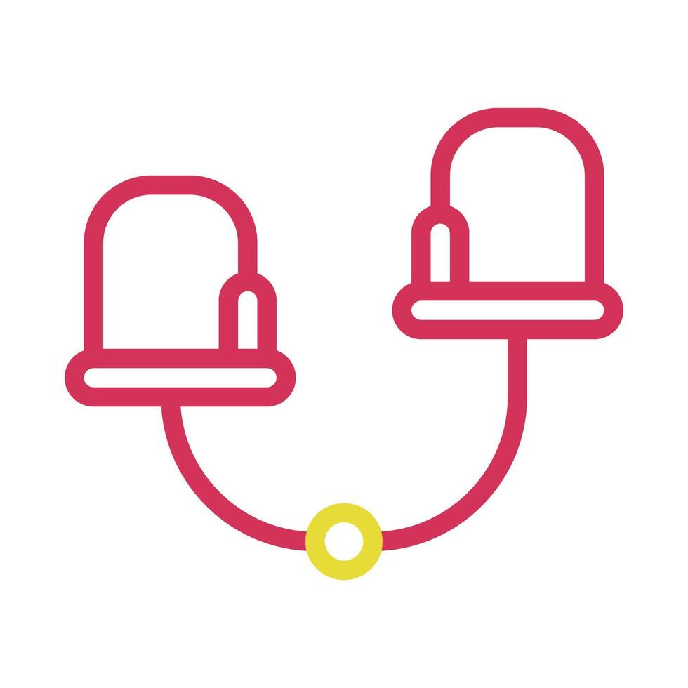 Two connected armchairs icon. Concept of connection, communication, and relationship. vector