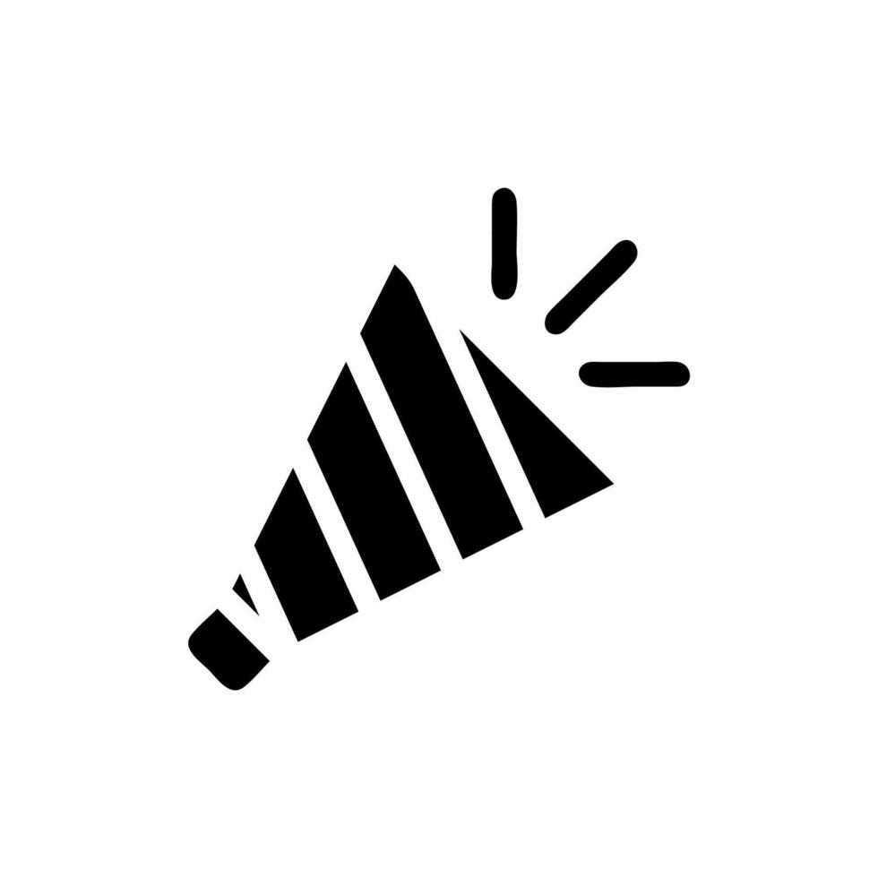 Party popper icon. Concept of celebration, surprise, and fun. vector