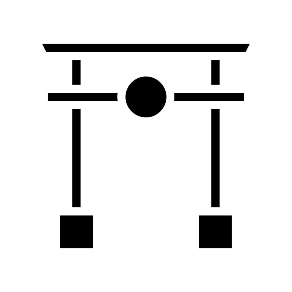Torii gate icon. Concept of Japanese culture, religion, and tradition. vector