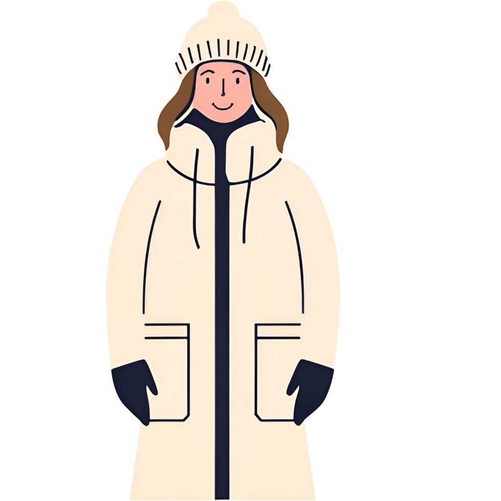 cute women in winter png