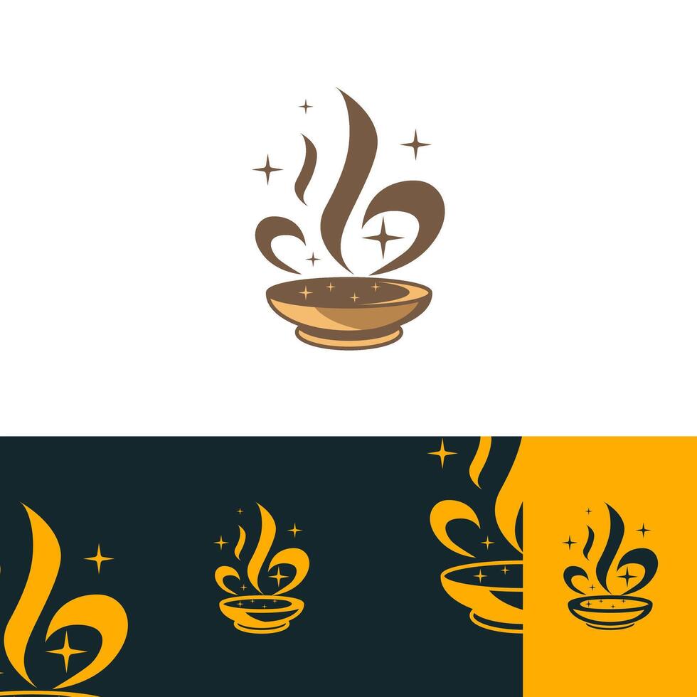 magic cooking logo design concept vector