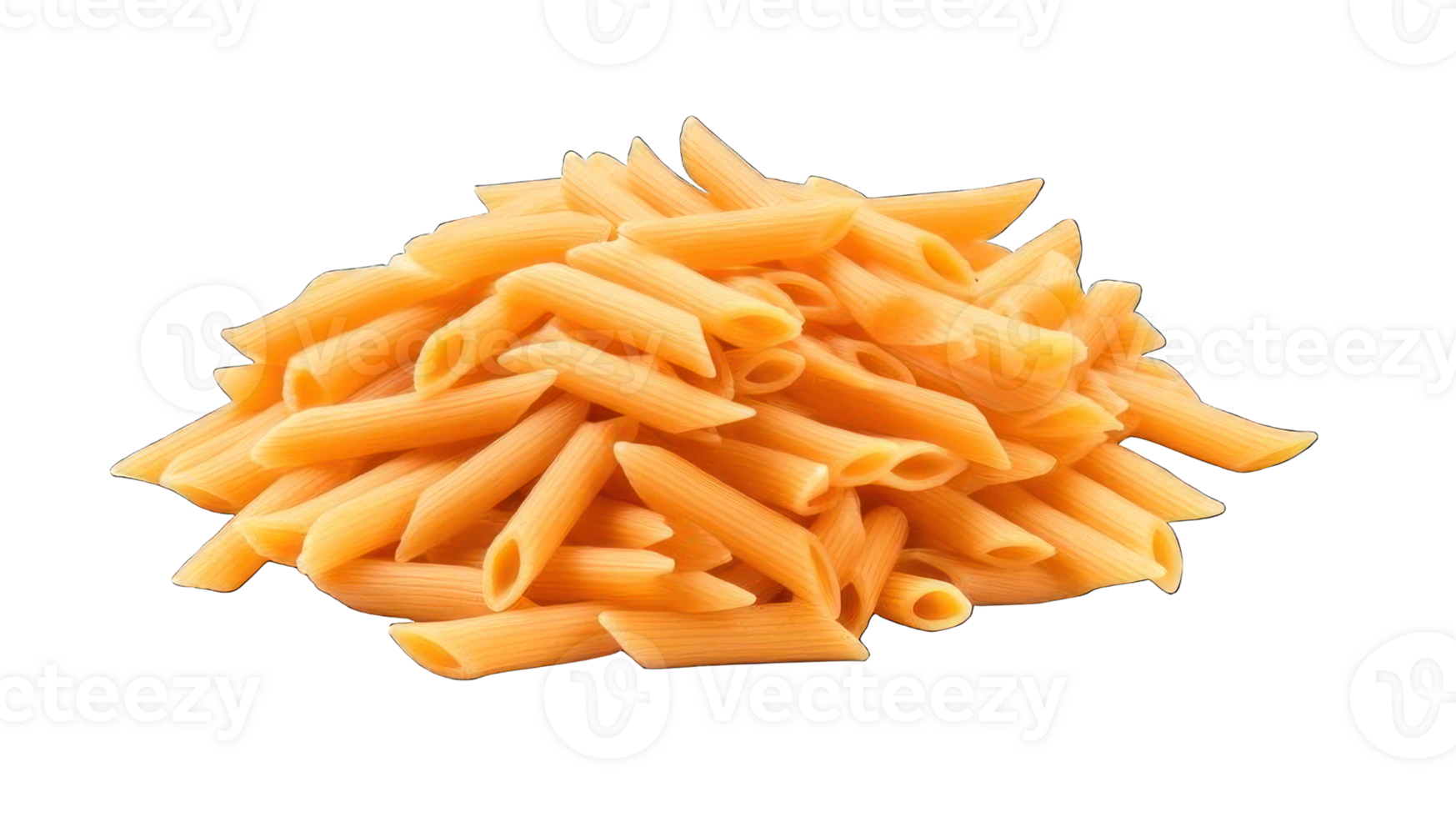 Collection of . Penne Rigate Pasta, isolated on a transparency background. png