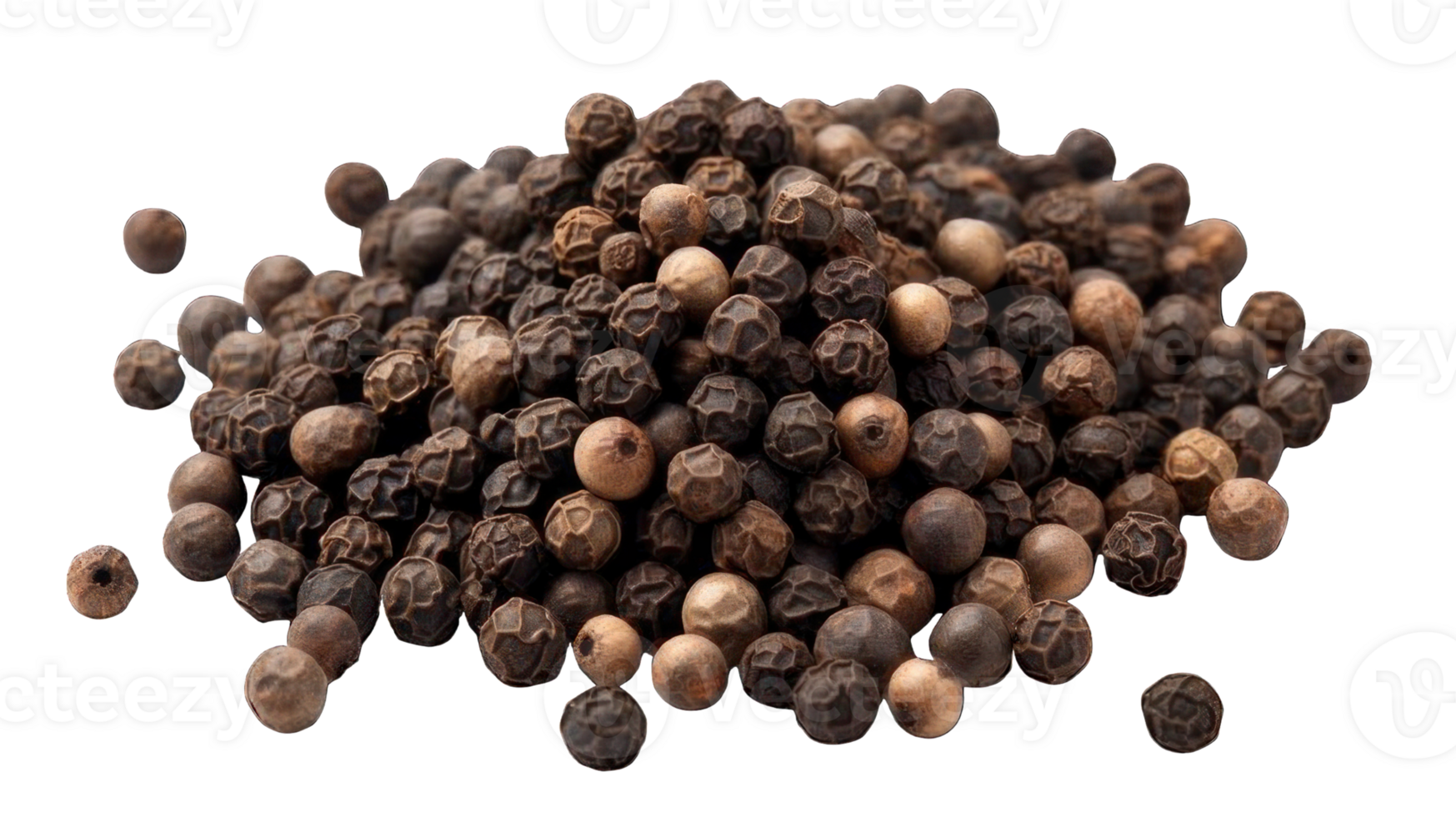 Collection of . Peppercorn, isolated on a transparency background. png