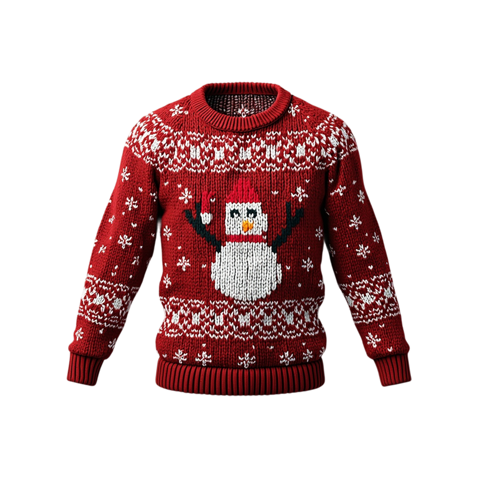Christmas sweater isolated on transparent background png