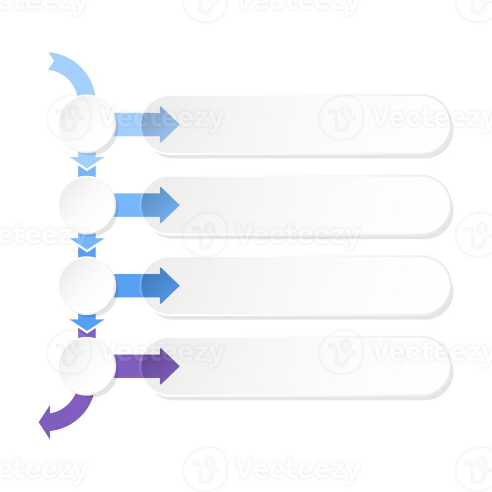 Infographic with 4 steps, process or options. png
