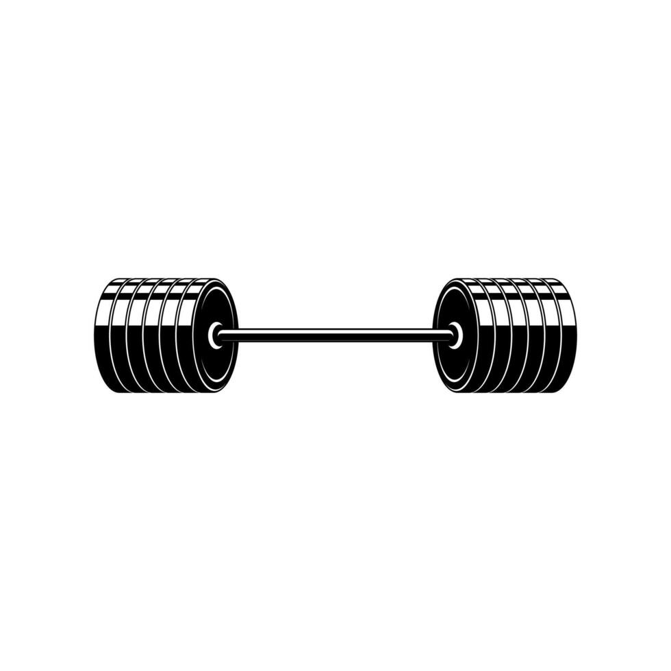 Barbell icon isolated on a white background. Barbell icon simple sign. Dumbbell icons. Barbell icon trendy and modern symbol for fitness, logos, websites, apps, templates, and businesses. vector