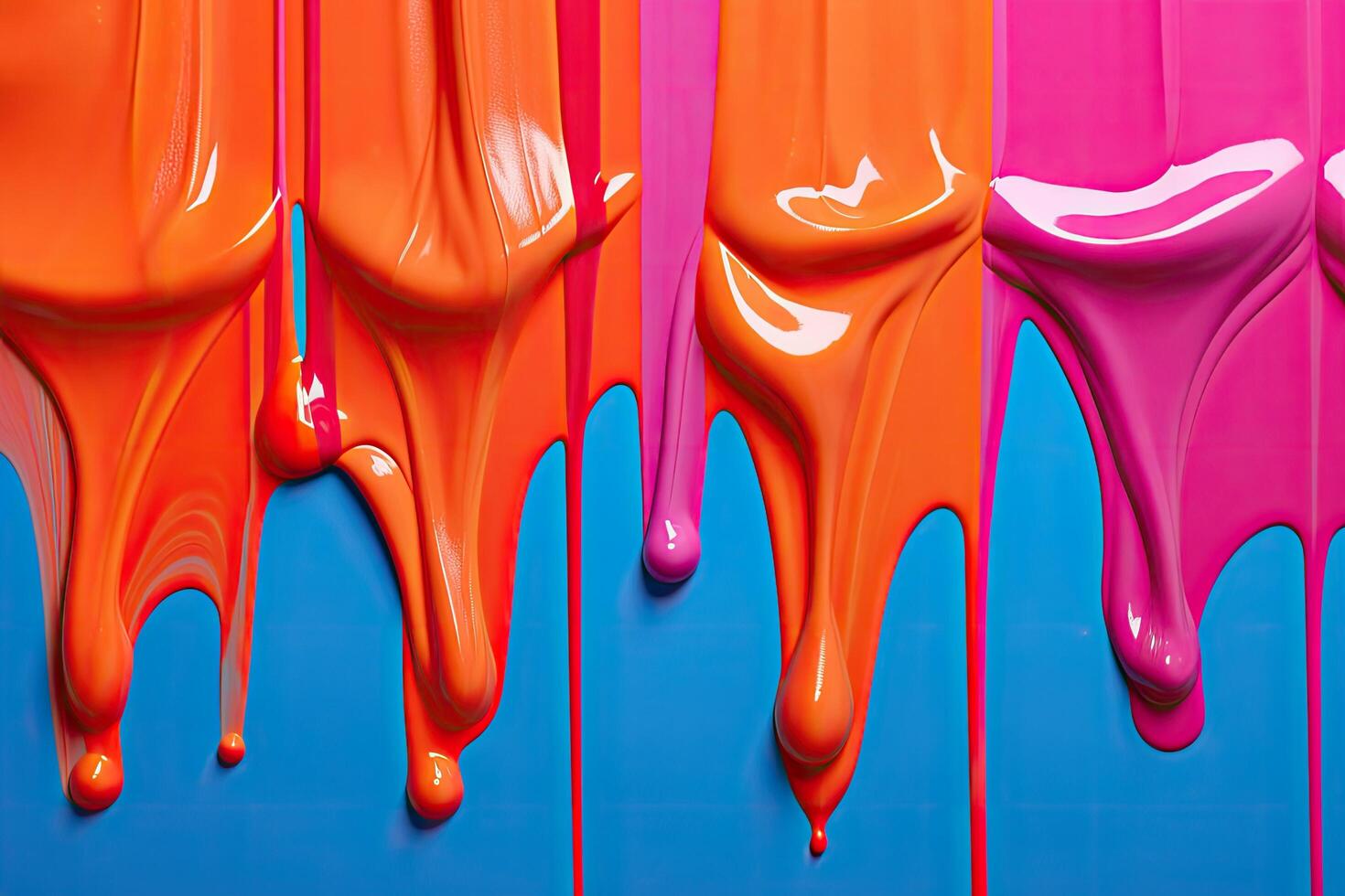 Vibrant abstract paint dripping background photo