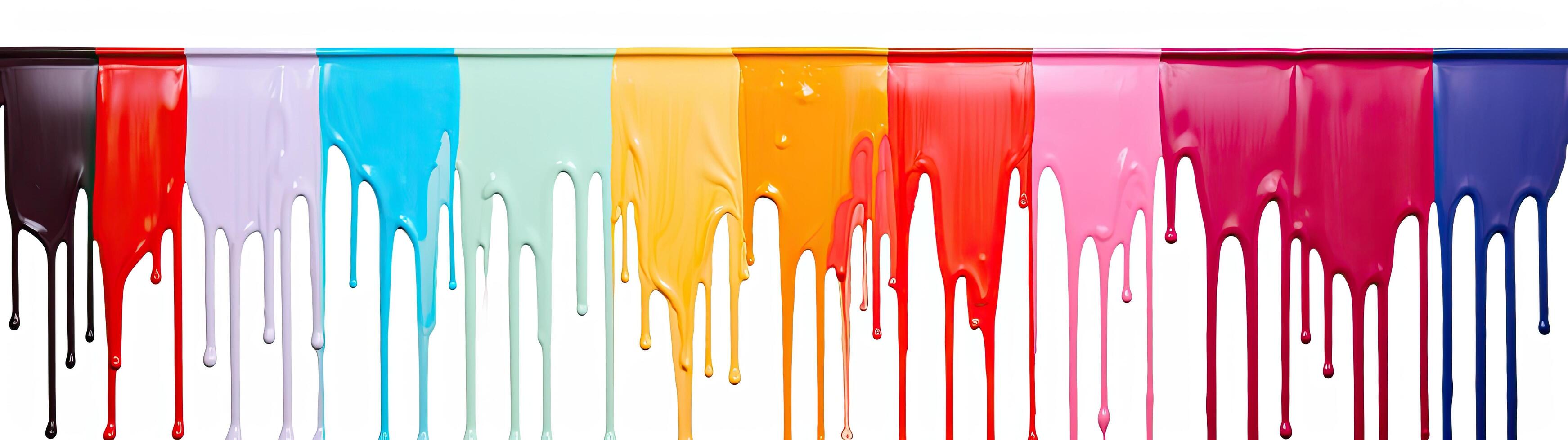 Colorful paint drips background photo