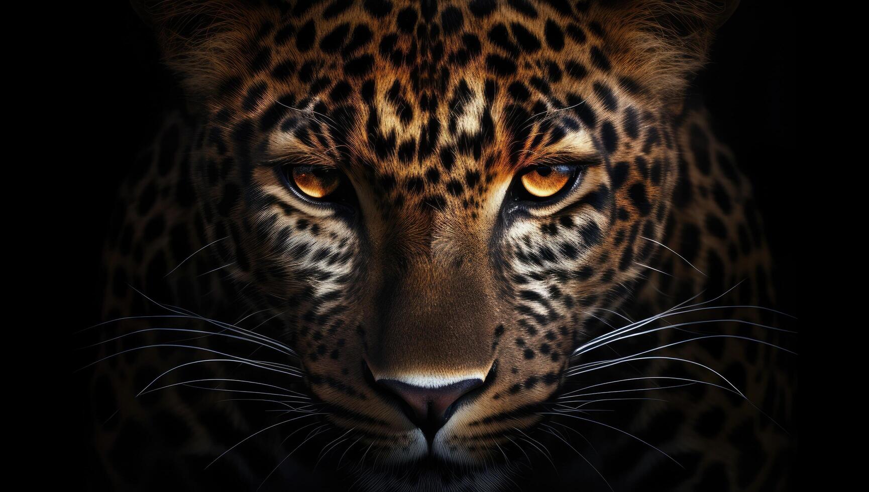 close up of a majestic leopard photo