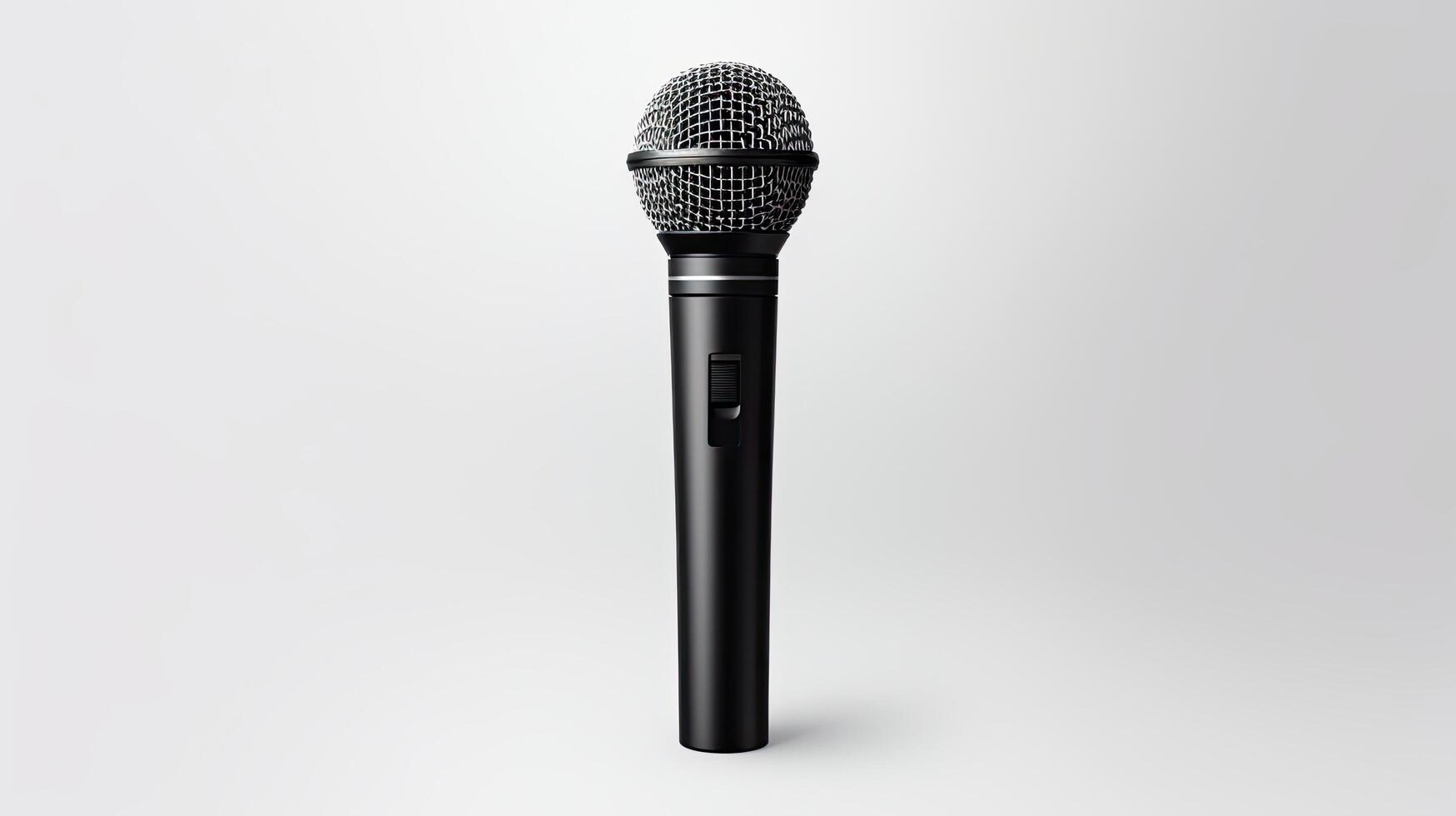 professional microphone for recording or broadcasting photo