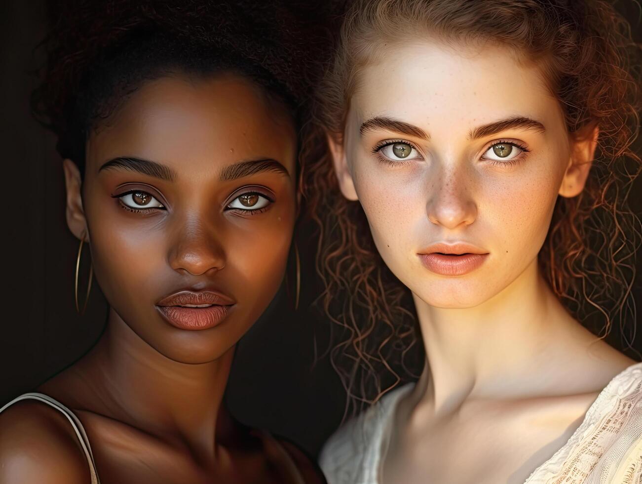 Diverse beauty and fashion portrait photo
