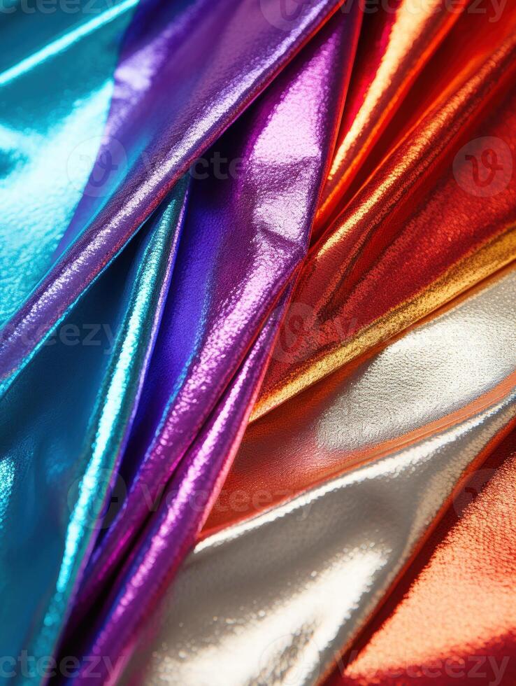Vibrant abstract fabric texture photo