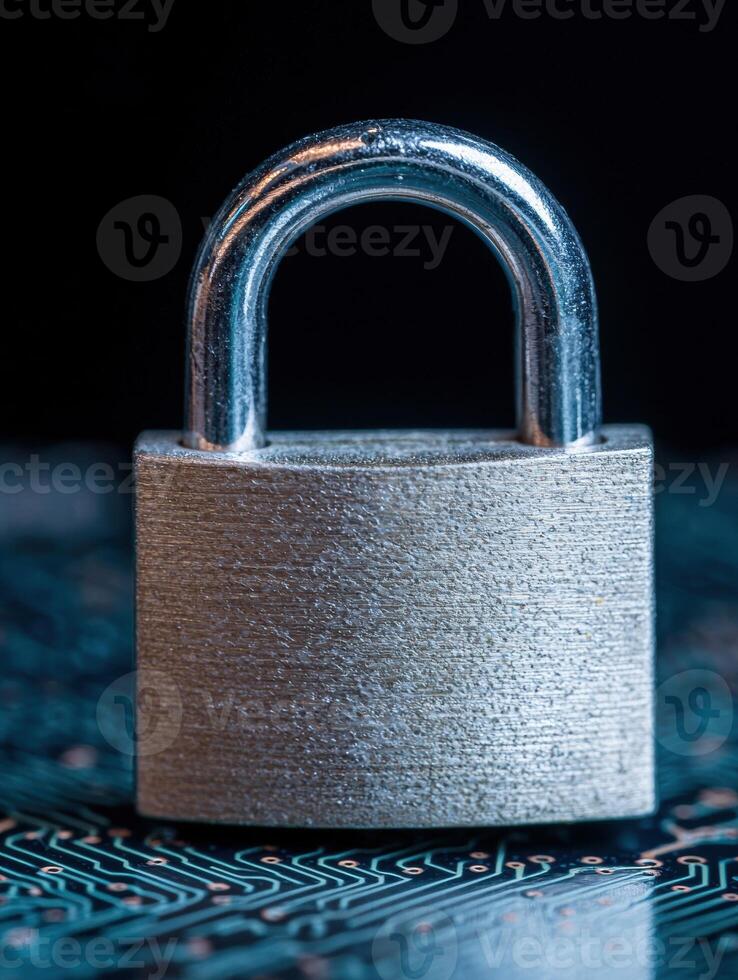Locked down security and privacy concept photo