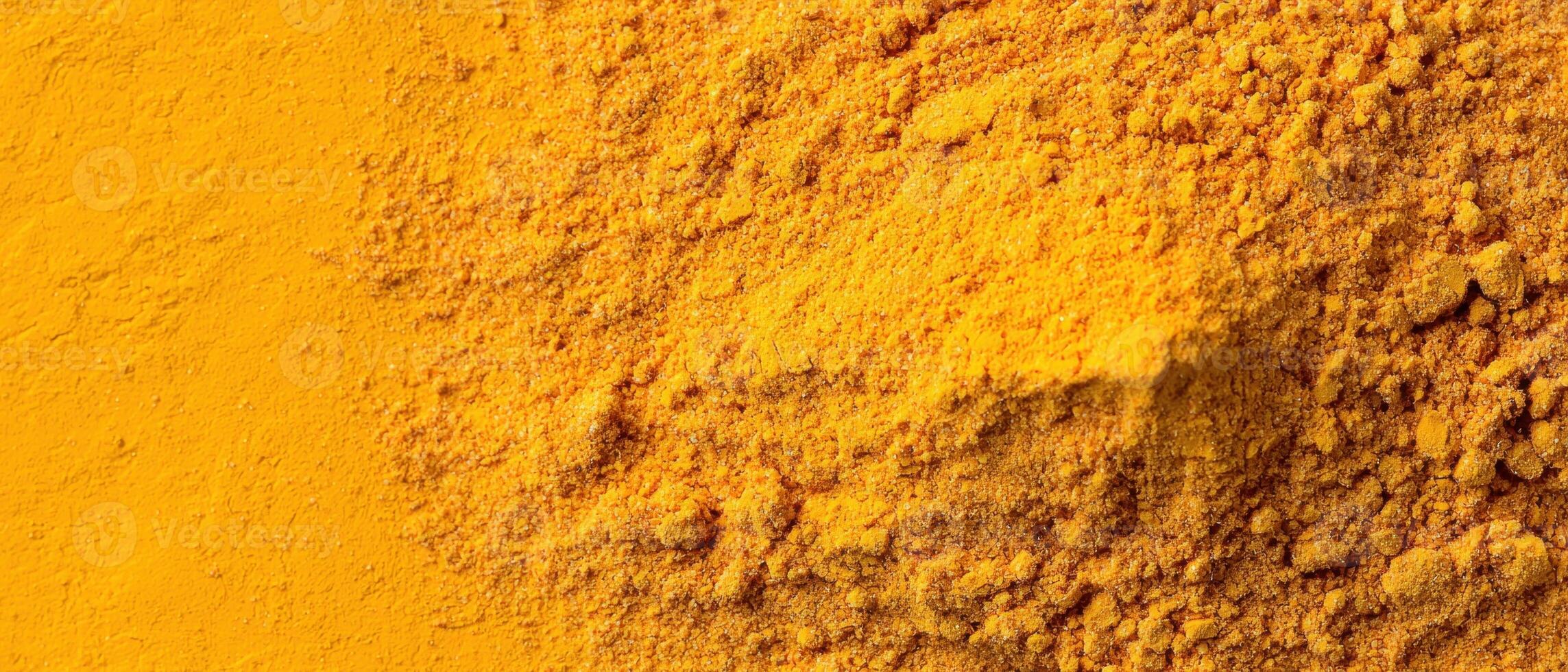 Vibrant yellow powder texture background photo