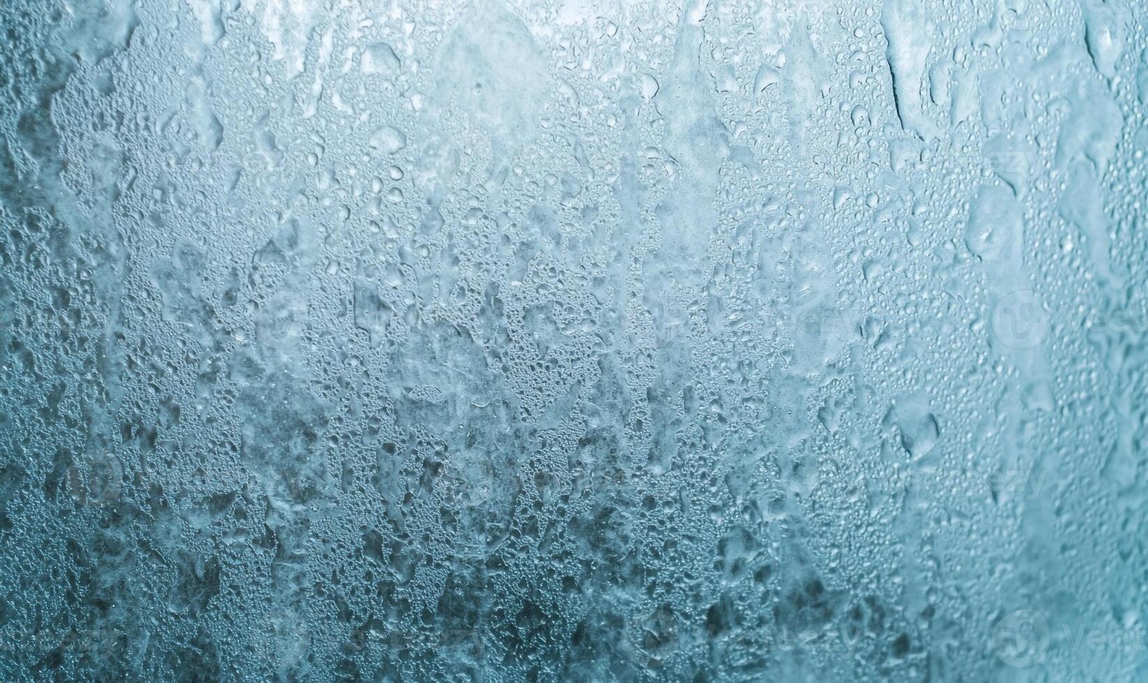 Icy frozen surface with intricate patterns photo