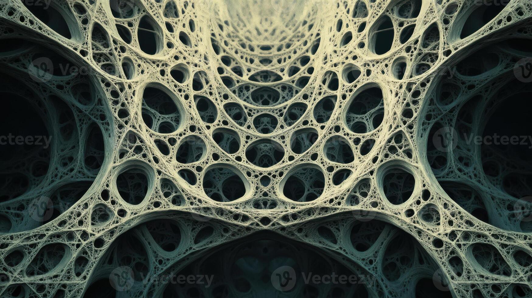 Repeating fractals casting shadows, abstract and mesmerizing composition. Light shadow 3d pattern photo