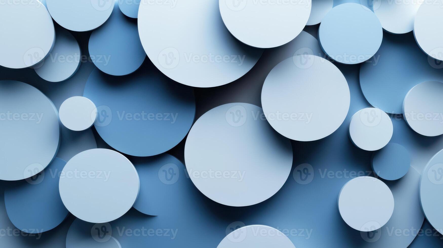 Circular layers casting intricate shadows, modern and dynamic composition. Light shadow 3d pattern photo