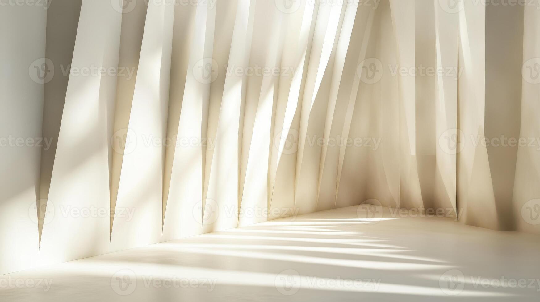 Side-lit angular lines creating dynamic shadows, modern and striking design. Light shadow 3d pattern photo