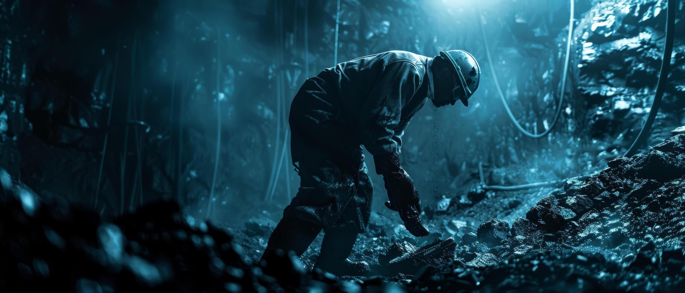 Astronaut on another planet. photo