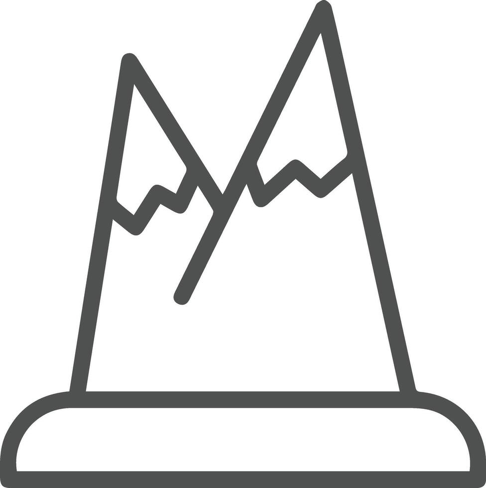 Mountain line icon, mountain and landscape, mountain line icon, mountain and landscape, mountain line vector
