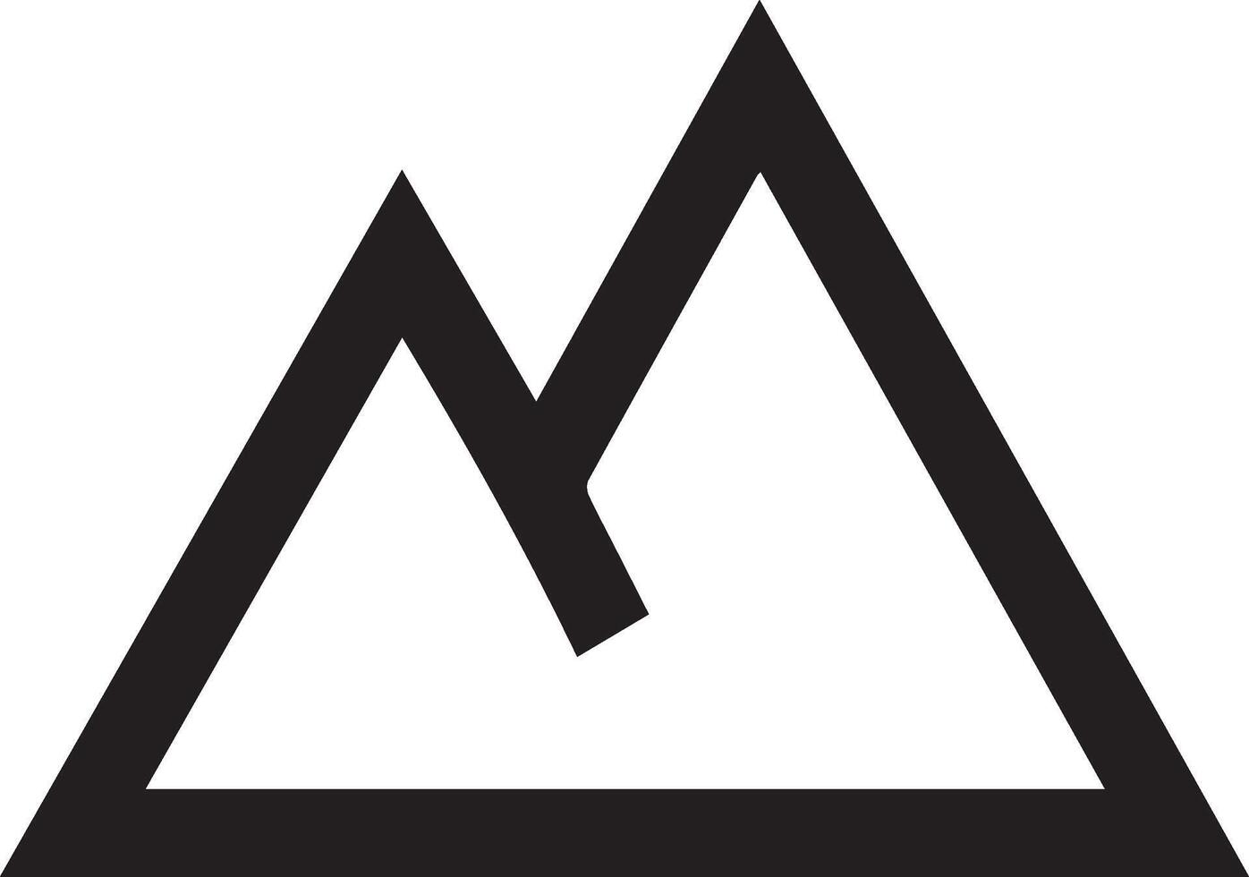 The logo for the mountain range vector