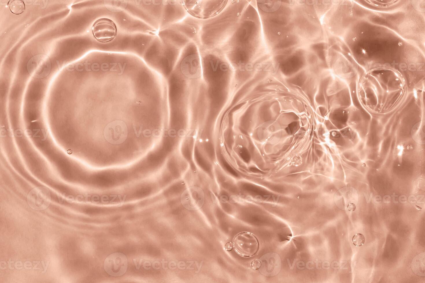 Sun glare, bubbles on water photo