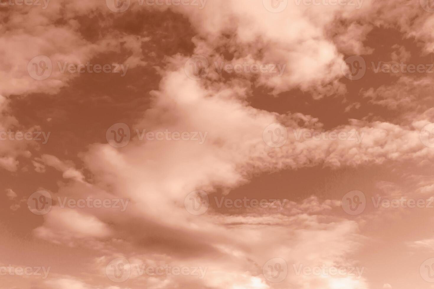 Mocha brown clouds on sky photo