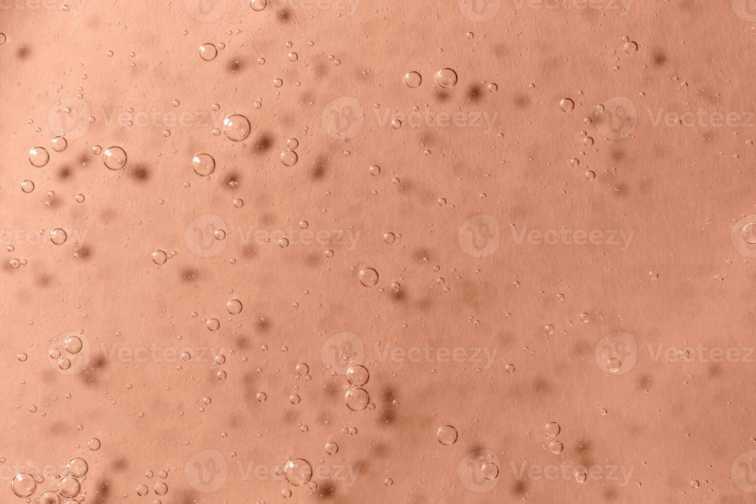 Light Mocha brown textured background with bubbles close up photo