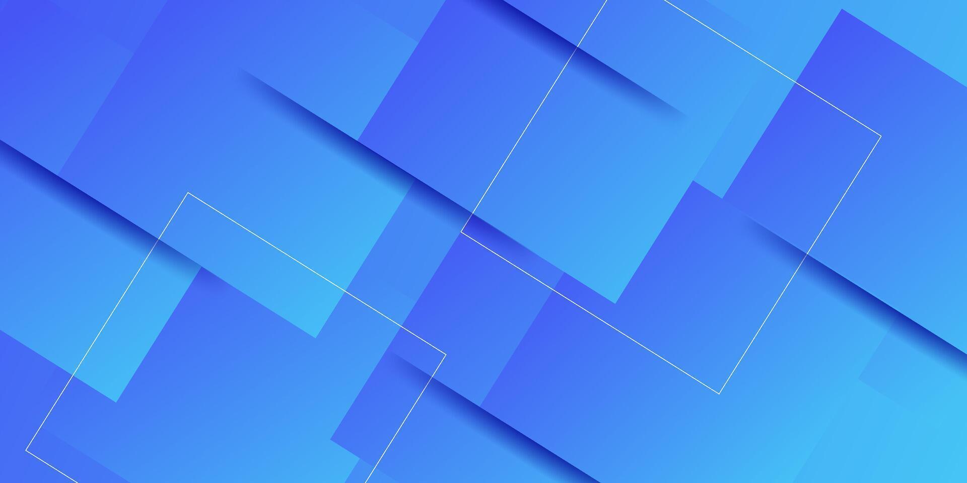 Abstract blue rectangle background and simple lines with overlapping shadows. Colorful blue design with simple patterns. Simple and modern concept. Eps10 vector