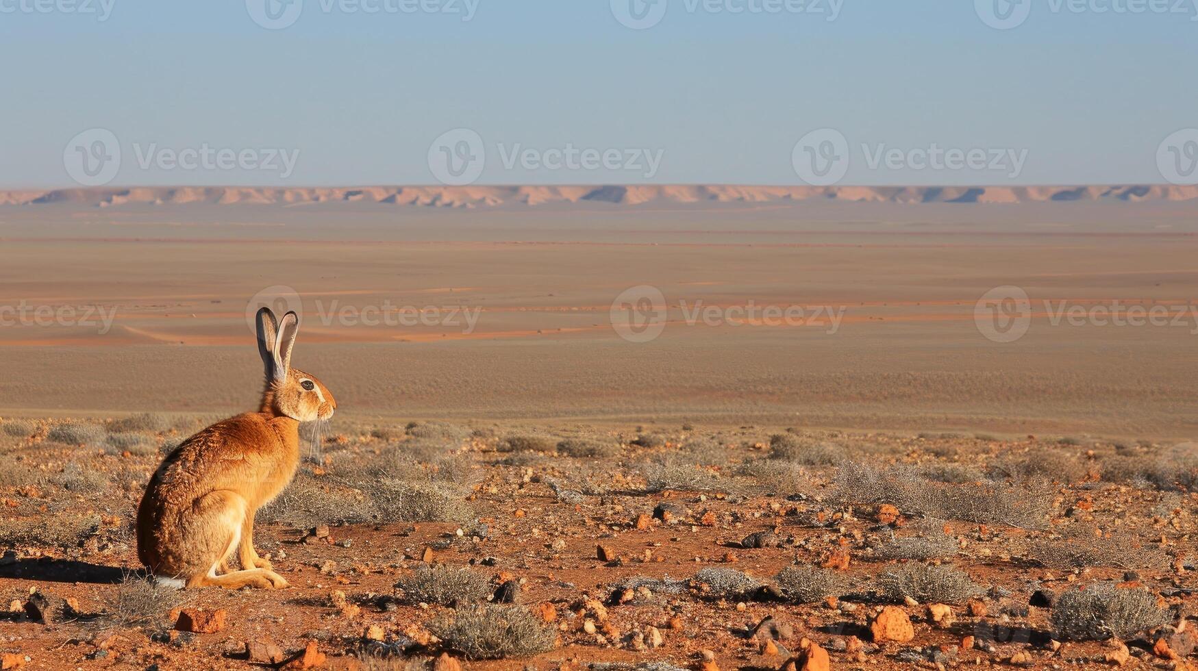 A hare in the desert photo