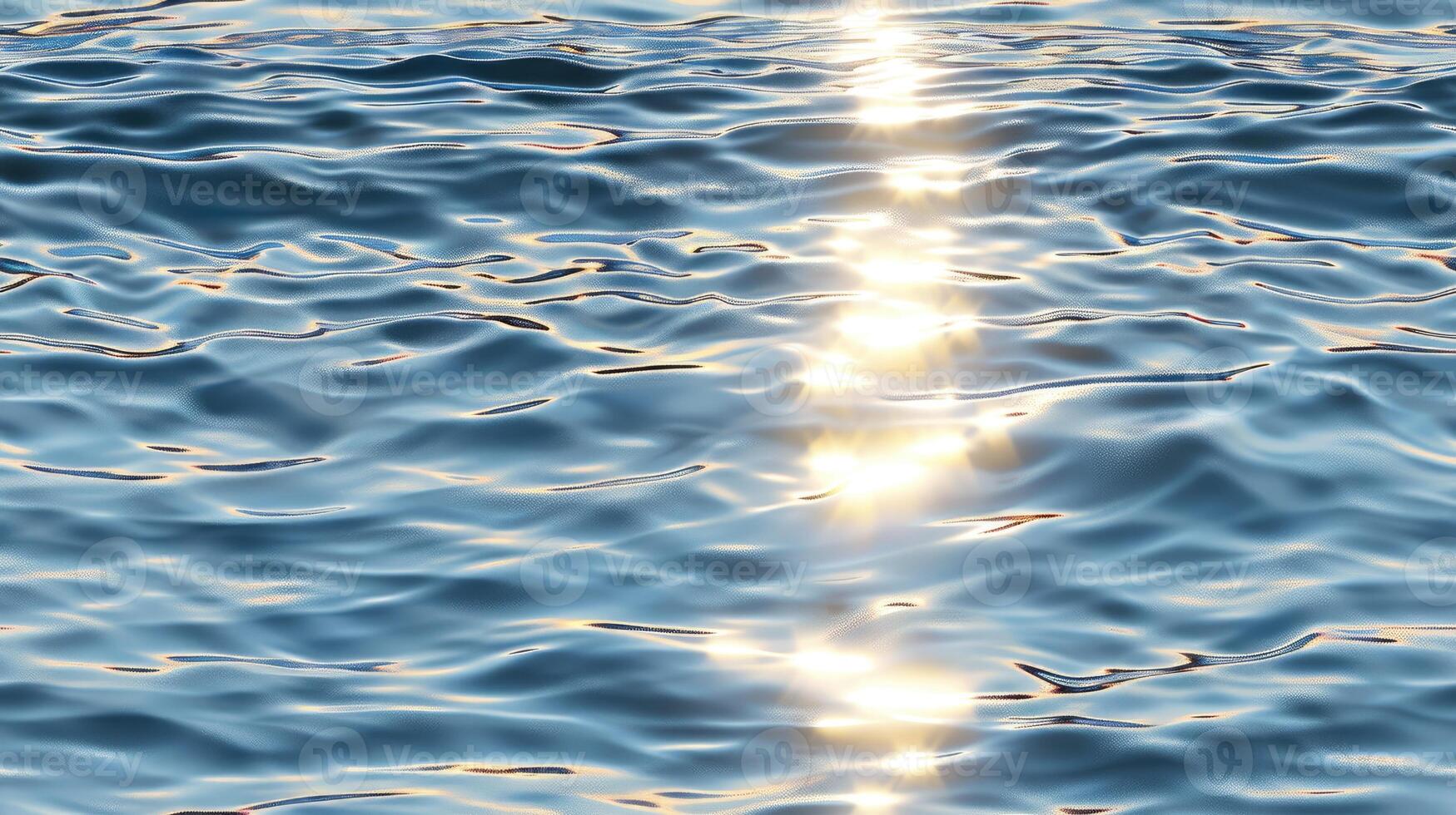 Sunlight shining through the water on a calm surface photo