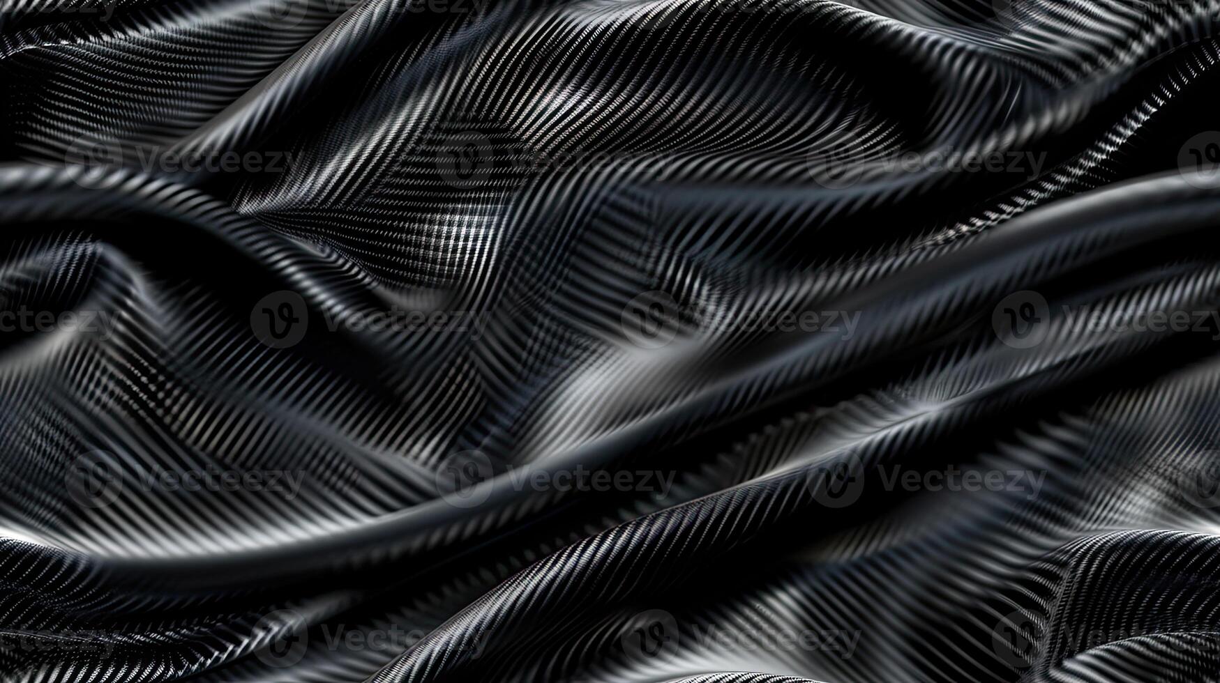 Black and white abstract background with wavy lines photo