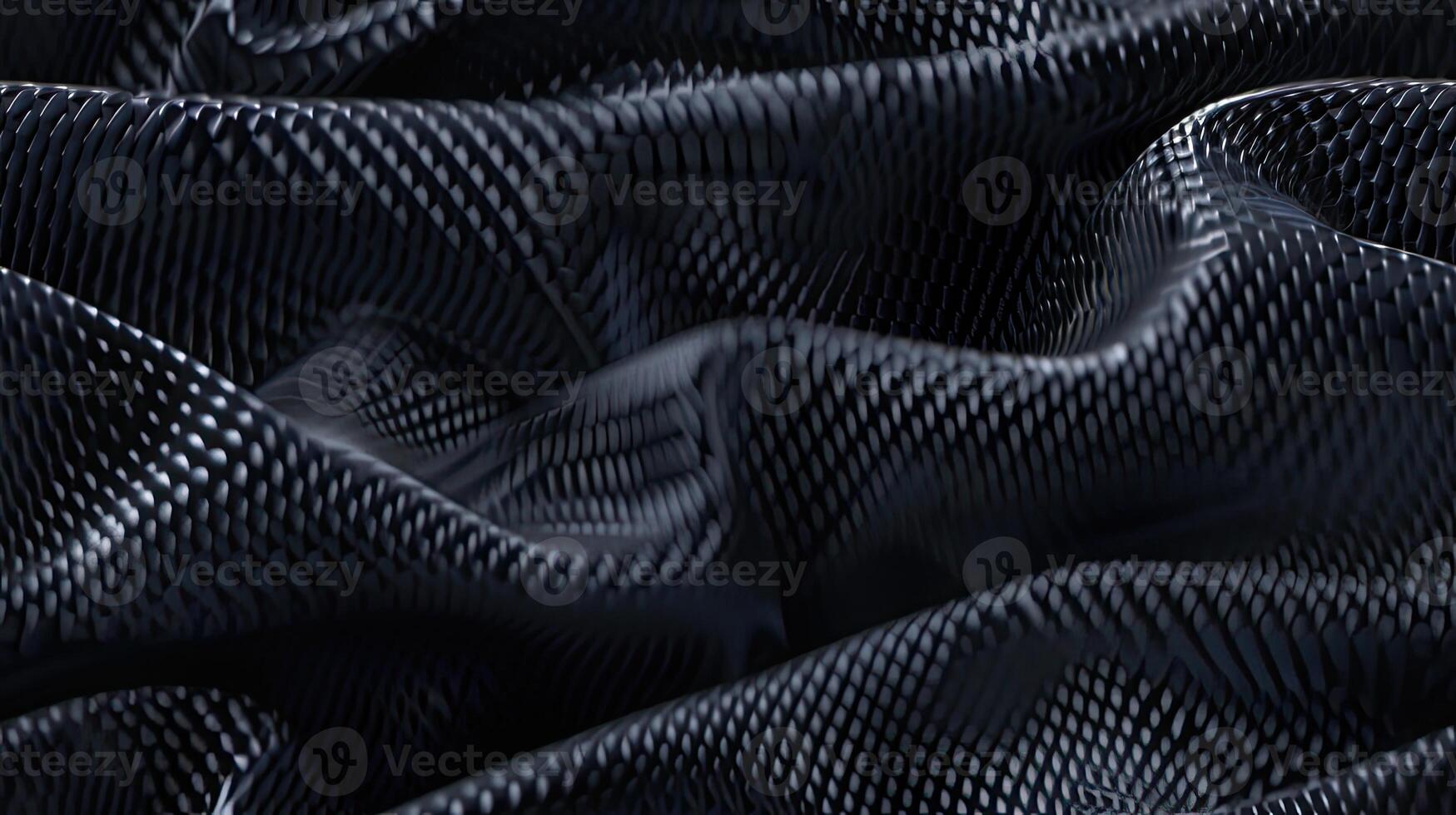 A close up of a black fabric with a pattern photo