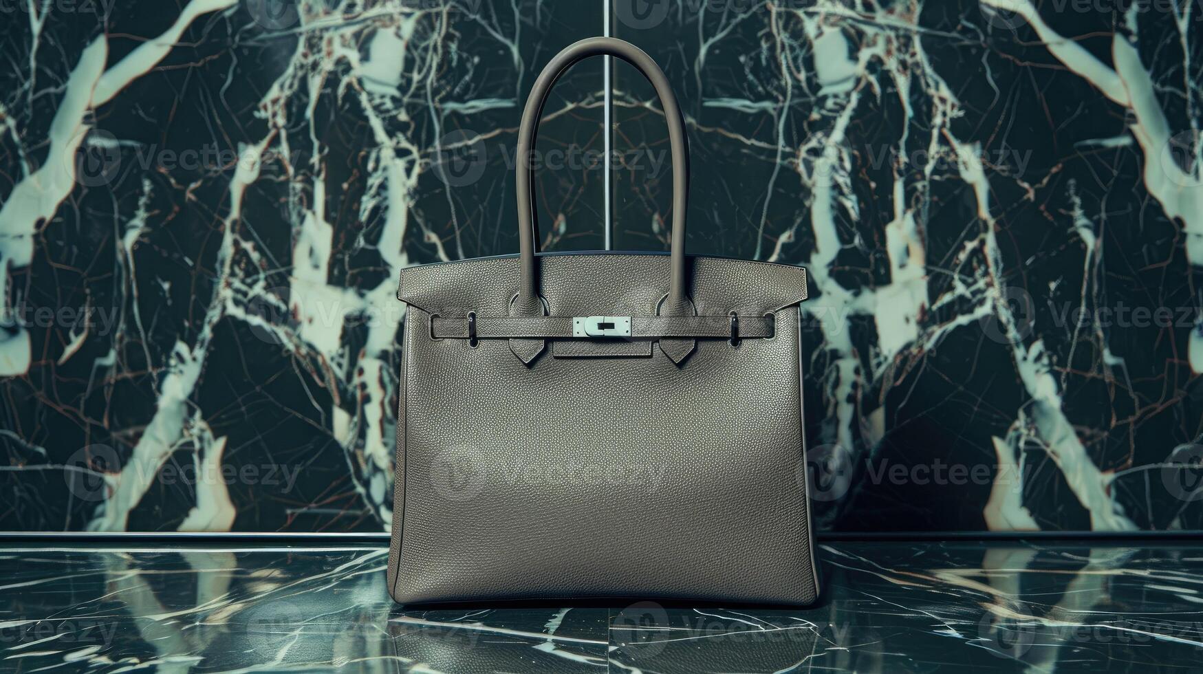 Hermes birkin bag in grey photo