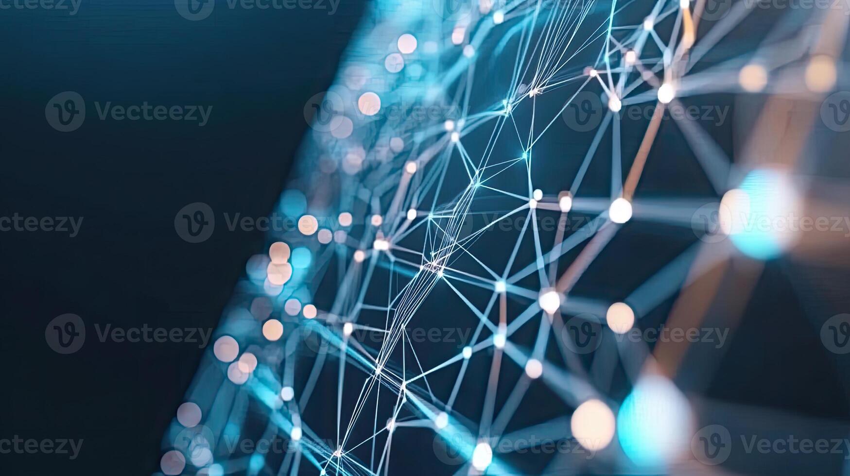 A close up of a network of dots photo