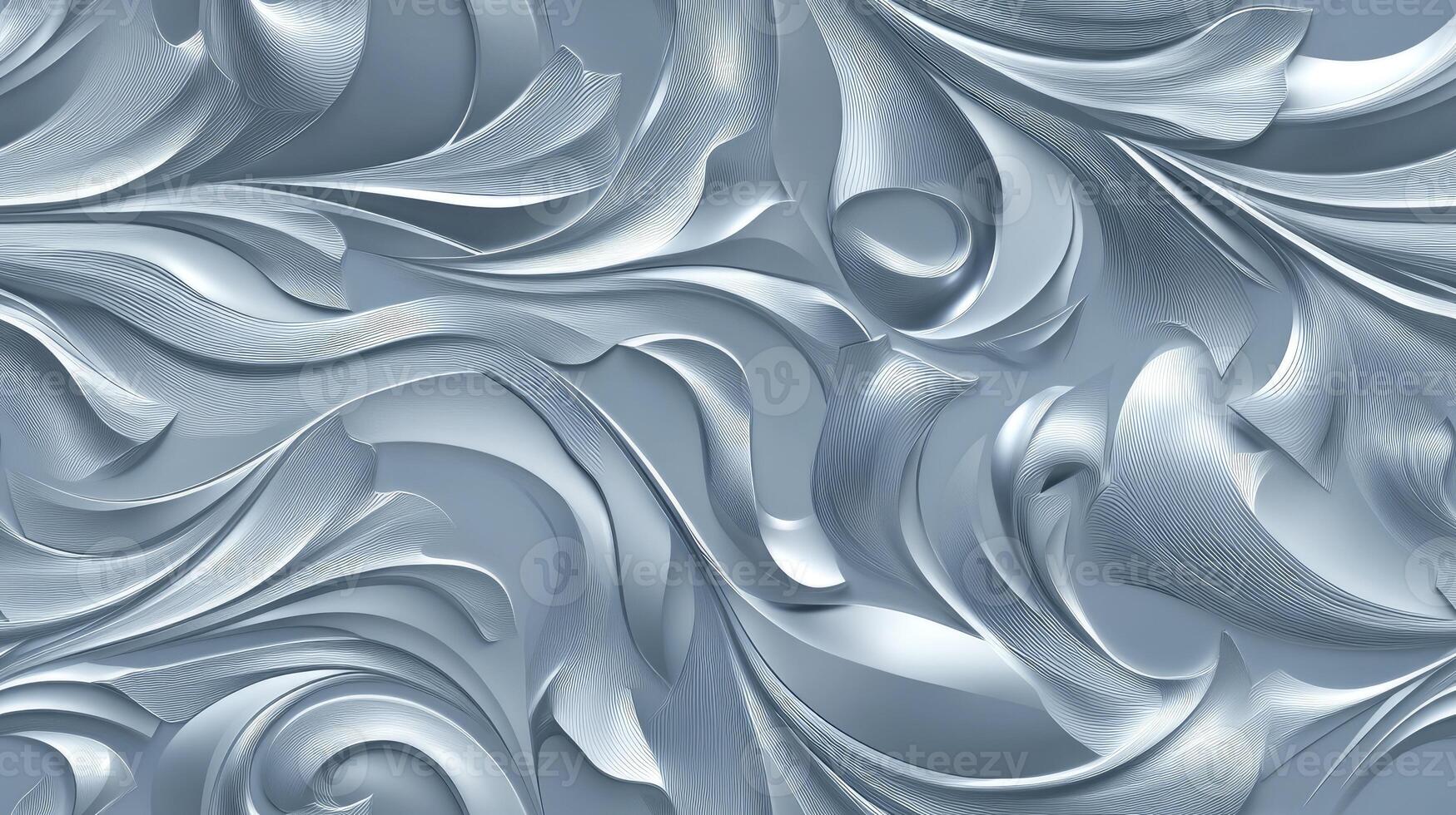 A silver background with swirls and swirls photo