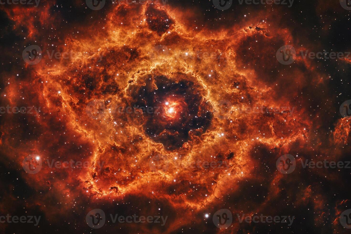 The star cluster nebula in space photo